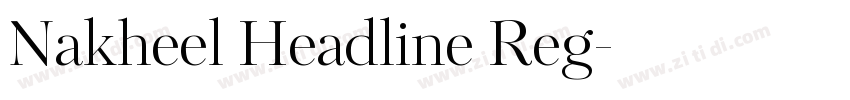 Nakheel Headline Reg字体转换